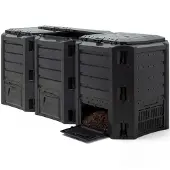 Deuba Komposttonne schwarz 1200L 198x72x83cm