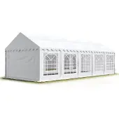 Sonstiges TOOLPORT Partyzelt Festzelt 4x10 m Garten-Pavillon PVC Plane 700 N in weiß Wasserdicht