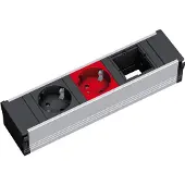 Bachmann CONI 1xCEE7/3 sw 1xCEE7/3 rot, 1xCustom 2xIN GST18 Schwarz GST18 Rot