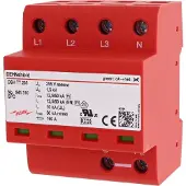 Dehn DSH TT 255, Terminal, 230 - 400 V, 50 - 60 Hz, 50000 A, Rot, Thermoplast
