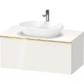 Duravit D-Neo Konsolenwaschtischunterbau wandhängend, 1000x459x550mm, 1 Auszug, mit Griff Gold poliert, DE4948034220000