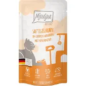 MjAMjAM Nassfutter - Quetschbeutel Adult Cat - Huhn mit Karotte - 12 x 125 g