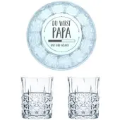 Nachtmann Whiskyglas mit Gravur Du Wirst Papa, 2er Set