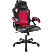 HTI Bürostuhl Daytona ECO Rot höhenverstellbar 120 kg, Sitzhöhe 42-52 cm