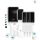 Blanc HYGIENIC HYGIENE-KOMPLETT-Set SENSOR: Handtuch-, Schaumseifen-, Desinfektions-, Toilettenpapierspender & Sitzreiniger inkl. Füllmittel