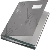 Leitz Unterschriftsmappe Design 18 Fächer grau Packung mit 12 Stück