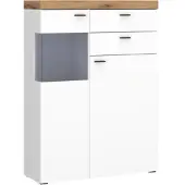 Momax Highboard Kiro Alpinweiß/Artisan Eiche