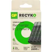 GP Batteries ReCyko+ M452, Nickel-Metallhydrid (NiMH), AA, 4 Stück(e), Akkus/Batterien enthalten