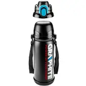GRUPA TOPEX Reise-Thermoskanne Graphit GD04 0,8 l Schwarz
