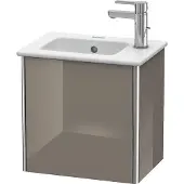 Duravit Waschtischunterbau XSQUARE 400x410x289mm Türansch re fla gr hgl