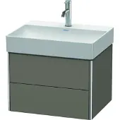 Duravit Waschtischunterbau XSQUARE 397x584x460mm flannel grey seidenmatt