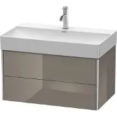 Duravit Waschtischunterbau XSQUARE 397x784x460mm flannel grey hochglanz