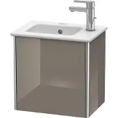 Duravit Waschtischunterbau XSQUARE 400x410x289mm Türansch li fla gr hgl