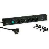 Bachmann CONNECT LINE 5xSchutzkontakt, Schalter USB A&C 22W, schwarz