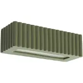Sollux Wandleuchte Keramik RIGATA olivgrün 1xE27 15W Keramik 10x12x34cm