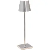 Zafferano LED-Akkuleuchte Poldina Pro Micro-Chrom