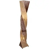 WORU Stehlampe Marco 150cm Rattan Bananenblatt Boho Natur