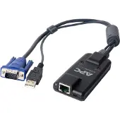 APC KVM-USB, Schwarz, D-Sub, USB, RJ-45, 120 g, 125 mm, 129 mm