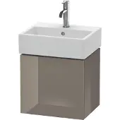 Duravit Waschtischunterbau L-CUBE 400x434x341mm Ans re fla grey hochglanz