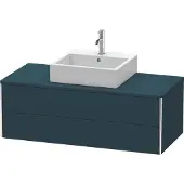 Duravit Waschtischunterbau XSQUARE 400x1200x548mm nachtblau seidenmatt