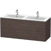 Duravit Waschtischunterbau L-CUBE 1290x481x550mm eiche dunkel gebürstet