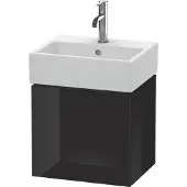 Duravit Waschtischunterbau L-CUBE 400x434x341mm Ans re schwarz hochglanz