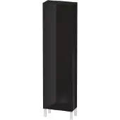 Duravit Hochschrank L-Cube 50x24,3x176cm, Tür li, schwarz Hochglanz