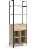 Vicco Kleiderschrank Enya Holz 60 x 180 cm mit Schublade, Model 50126