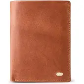Esquire Leder Geldbörse Chicago Portrait Wallet Cognac hellbraun