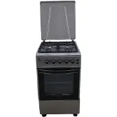 Gasline Gas Standherd 50cm SHGG5060AZU 4 flammig, Gasbackofen mit Thermostat, Grill und Umluft Propangas/Erdgas