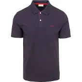 Gant Polo Slim Fit dunkelblau Baumwolle