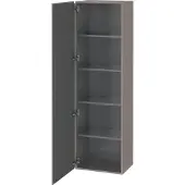 Duravit Hochschrank L-Cube 50x36,3x176cm, Tür links, basalt matt