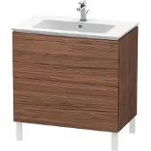 Duravit Waschtischunterbau L-CUBE 820x481x704mm nussbaum dunkel
