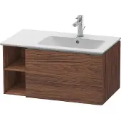 Duravit Waschtischunterbau L-CUBE 400x820x481mm Be rechts nussbaum dunkel