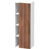 Duravit Hochschrank DURASTYLE 360x500x1400mm Ans re NB natur/weiß matt Anschlag rechts nussbaum natur/weiß matt