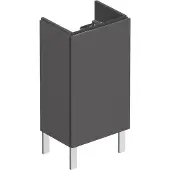 Duravit Waschtischunterbau L-CUBE 294x420x704mm Ans rechts graphit matt