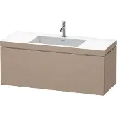 Duravit Waschtischunterschrank c-bonded L-Cube 120x48cm, 1 Hahnl., lei, 1 Ausz., wandhängend
