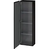 Duravit Halbhochschrank L-Cube 40x24,3x132cm, Tür li, schwarz Hochglanz