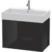 Duravit Waschtischunterbau L-CUBE 544x784x459mm schwarz hochglanz