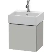 Duravit Waschtischunterbau L-CUBE 400x434x341mm Ans links betongrau matt