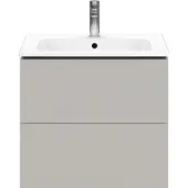 Duravit Waschtischunterbau L-CUBE 620x481x550mm betongrau matt