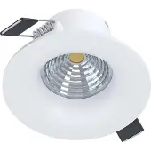 Eglo LED Einbauspot Saliceto dimmbar 6,4W neutralweiss 4000K Weiss Aluminium Ø9cm 902329