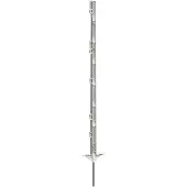 Kerbl Vollkunststoffpfahl 105 cm weiß, Doppeltritt