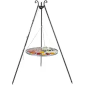 FarmCook E00376 Grill mit dem Rost aus Edelstahl auf dem Dreibein VIKING ; Edelstahlrost (Durchmesser): 70cm ; Höhe: 180cm