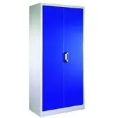 OTTO Office Stahlschrank mit Flügeltüren 93 x 195 cm blau, 93x195x50 cm