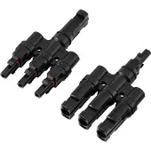 TRU COMPONENTS 3 fach PV-Abzweigverbinder-Set TC-13805796 Schwarz Inhalt: 2 St.