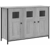 vidaXL Sideboard Grau Sonoma 100x35x70 cm Holzwerkstoff