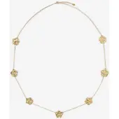 Sissy-Boy Gold-plated Kette Mit Blumen-Anhängern