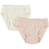 Petit Bateau Slips - 2er-Pack - Weiß/Rosa - - 6 Jahre (116) - Slips