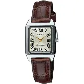 Casio LTP-V007L-9B, Leder, Mineral, SR626SW, 3 Jahr(e), 31 mm, 22 mm